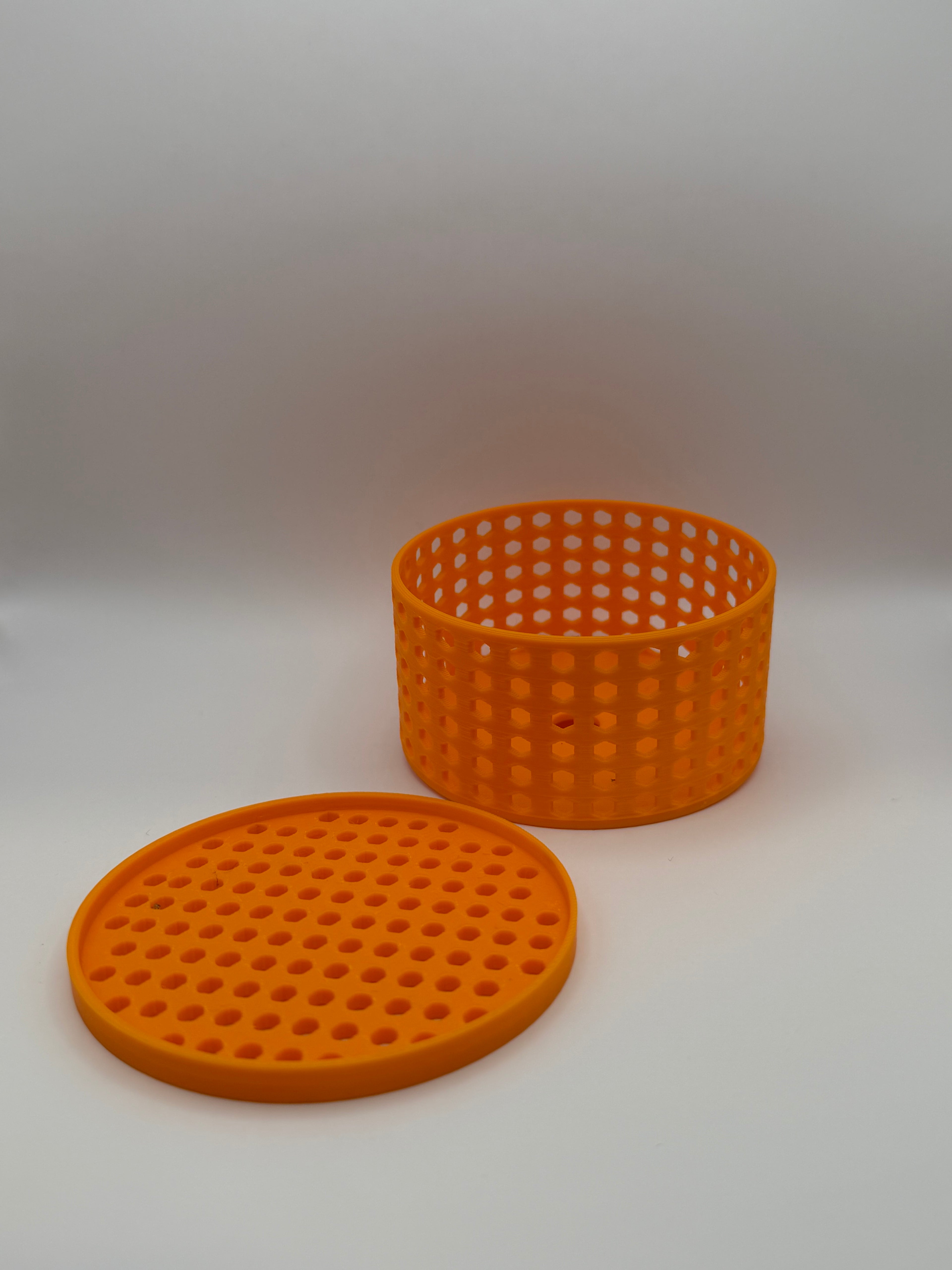 Large Mushroom Coral Frag Cage – Orange