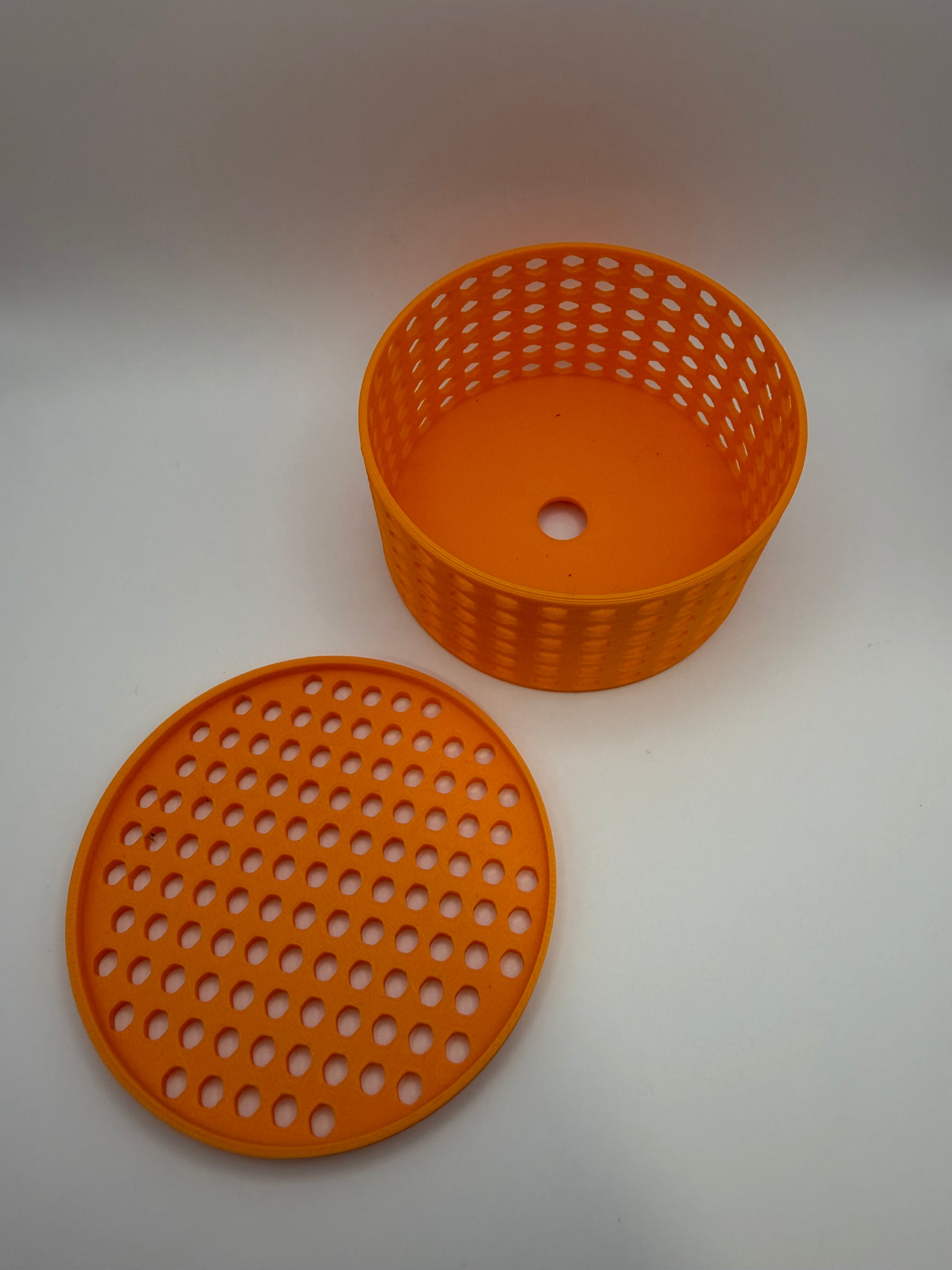 Large Mushroom Coral Frag Cage – Orange