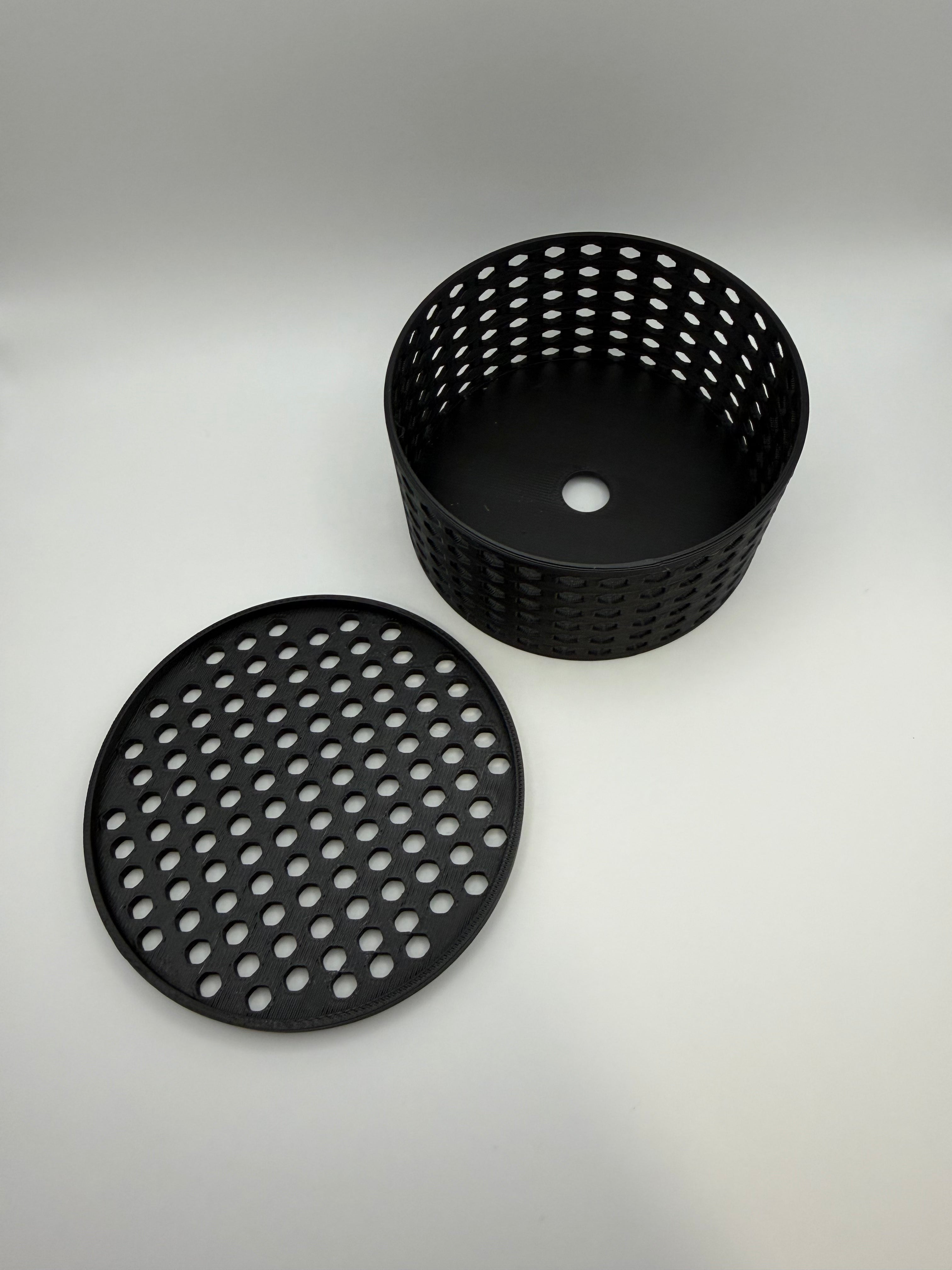 Large Mushroom Coral Frag Cage – Black